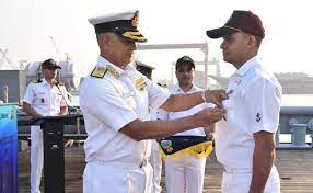 Navy Chief Awarded On-The-Spot Unit Citation INS Nireekshak for Salvage Operation