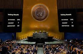 UN approves resolution calling for Russia to leave Ukraine after 1 year