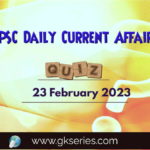UPSC Daily Current Affairs Quiz