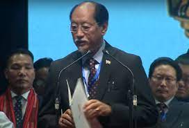 Chief Minister of Nagaland and NDPP leader Neiphiu Rio takes the oath of office