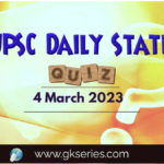 UPSC Daily Static QUIZ