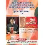 A book titled “War & Women” written by Dr MA Hasan released