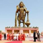 Amit Shah Unveils 54-Feet-Tall Statue Of Lord Hanuman At Gujarat Temple