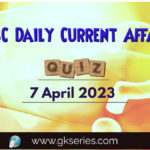 UPSC Daily Current Affairs Quiz