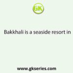 Bakkhali is a seaside resort in