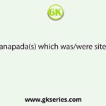 Name the Janapada(s) which was/were sited in Bengal.