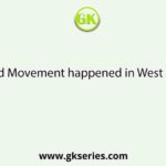 The Food Movement happened in West Bengal in