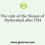The rule of the Nizam of Hyderabad after 1724