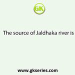 The source of Jaldhaka river is