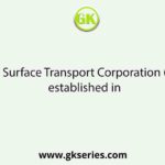 West Bengal Surface Transport Corporation (WBSTC) was established in