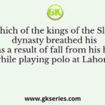 Which of the kings of the Slave dynasty breathed his last