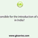 Who is responsible for the introduction of civil services in India?
