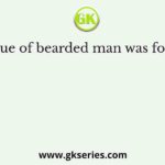 A statue of bearded man was found at