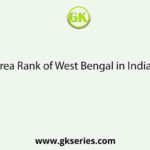Area Rank of West Bengal in India is