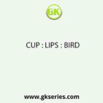 CUP : LIPS ∷ BIRD