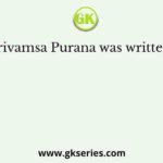 Harivamsa Purana was written by