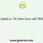 If 'HONEY' is coded as '79', then how will 'IRONY' be coded?