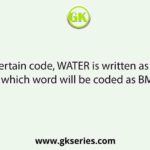 If in a certain code, WATER is written as XCQIM, then which word will be coded as BMHKF?