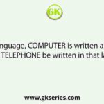 In a code language, COMPUTER is written as IVGFKNLX. How will TELEPHONE be written in that language?