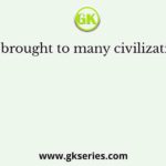 Iron was brought to many civilization by the