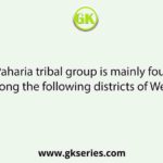 Mal Paharia tribal group is mainly found in which among the following districts of West Bengal?