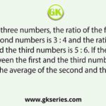 Out of three numbers, the ratio of the first and the second numbers is 3 : 4 and the ratio of the second and the third numbers is 5 : 6. If the difference between the first and the third numbers is 1125, find the average of the second and third numbers.