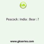 Peacock : India ∷ Bear : ?