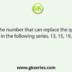 Select the number that can replace the question mark (?) in the following series. 13, 15, 19, 25, 33, ?