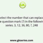Select the number that can replace the question mark (?) in the following series. 3, 12, 36, 80, ?, 248