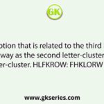 Select the option that is related to the third letter-cluster in the same way as the second letter-cluster is related to the first letter-cluster. HLFKROW: FHKLORW ∷ ROTCSHL: ?