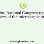 The Indian National Congress represented the views of the microscopic minority