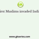 The first Muslims invaded India were