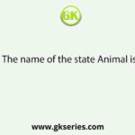 The name of the state Animal is