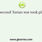 The second Tarian war took place in