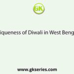 The uniqueness of Diwali in West Bengal is the