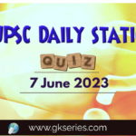 UPSC Daily Static Quiz