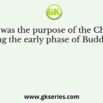 What was the purpose of the Chaityas during the early phase of Buddhism?