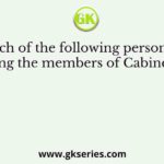 Which of the following personality was among the members of Cabinet Mission