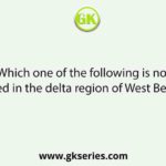 Which one of the following is not mined in the delta region of West Bengal?