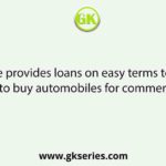 Which scheme provides loans on easy terms to unemployed youths to buy automobiles for commercial use?