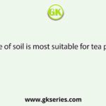 Which type of soil is most suitable for tea production?