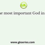 Who is the most important God in Rigaveda?