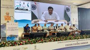 Sarbananda Sonowal Lays Foundation Stone Of Cochin Fisheries Harbour