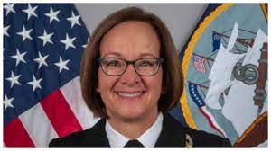 Admiral Lisa Franchetti becomes the first woman to lead the US Navy