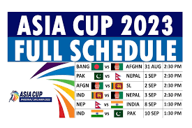 Asia Cup 2023 Schedule, Date, Venue & Teams