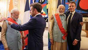 PM Modi receives France's highest award Grand Cross of the Legion of Honour
