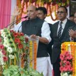 Rajnath Singh laid the foundation stones for several development projects in Lucknow
