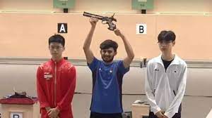Shooters Shubham Bisla and Sainyam won gold medals for India in the 10m air pistol men’s and women’s categories