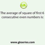 The average of square of first 6 consecutive even numbers is: