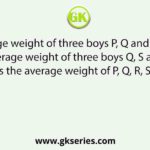 The average weight of three boys P, Q and R is 54 kg, while the average weight of three boys Q, S and T is 60 kg. What is the average weight of P, Q, R, S and T?